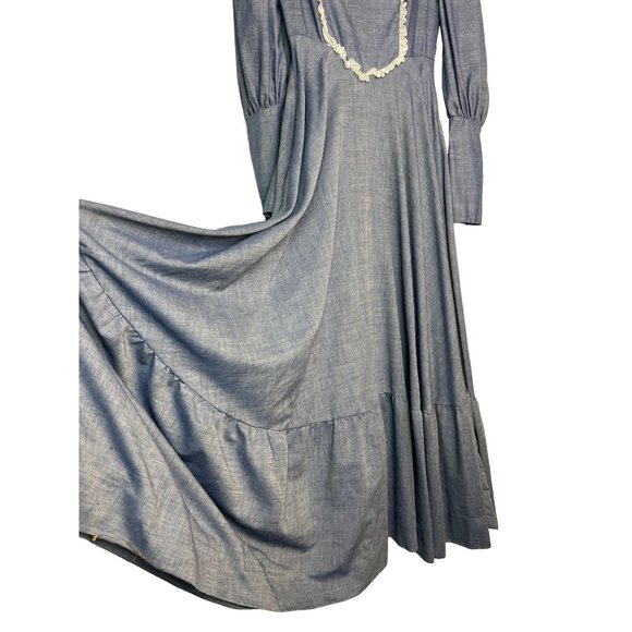 Vintage Handmade Bird Watchers Prairie Maxi Dress - Picture 6 of 11